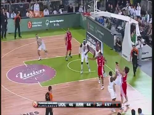 Union Olimpija-Armani Jeans Mi, gli highlights